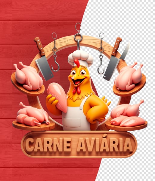 SELOS 3D PARA AÇOUGUE MODELO 11