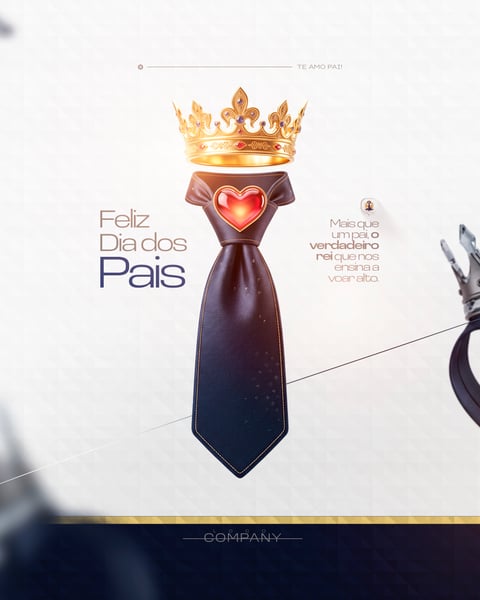 FELIZ DIA DOS PAIS MÊS DE AGOSTO TE AMO PAI FLYER SOCIAL MEDIA PSD EDITÁVEL 1