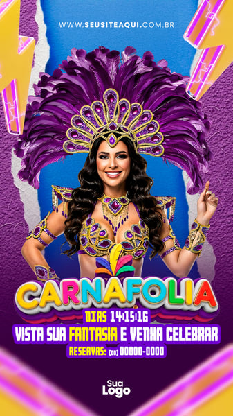 STORY BLOCO CARNAVAL SOCIAL MEDIA PSD EDITÁVEL 03