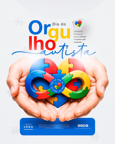 DIA DO ORGULHO AUTISTA 18 DE JUNHO SOCIAL MEDIA PSD EDITÁVEL 6