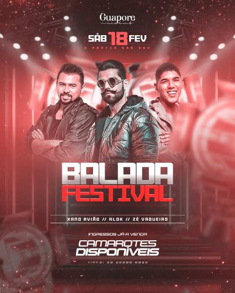 FLYER EVENTO BALADA FESTIVAL