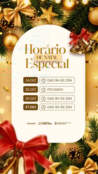 FELIZ NATAL 25 DE DEZEMBRO SOCIAL MEDIA PSD EDITÁVEL 4