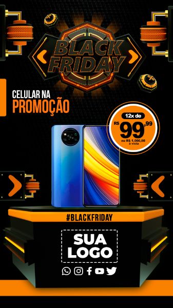 Story Black Friday Social Mídia PSD Editável