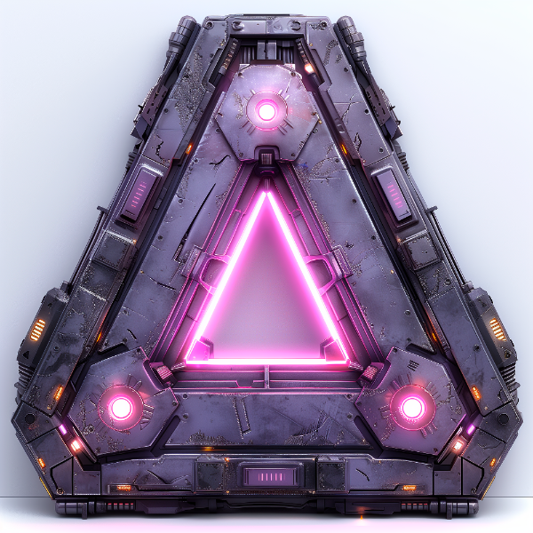 ELEMENTO 3D FUTURISTA | COM LUZES NEON | IMAGEM