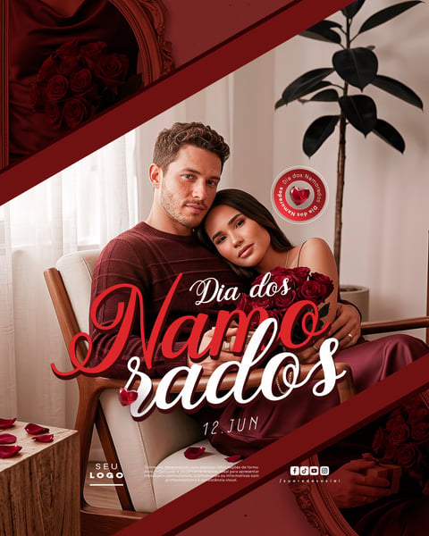DIA DOS NAMORADOS 12 DE JUNHO SOCIAL MEDIA PSD EDITÁVEL 5