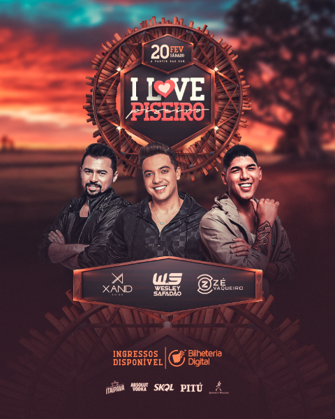 FLYER EVENTO I LOVE PISEIRO