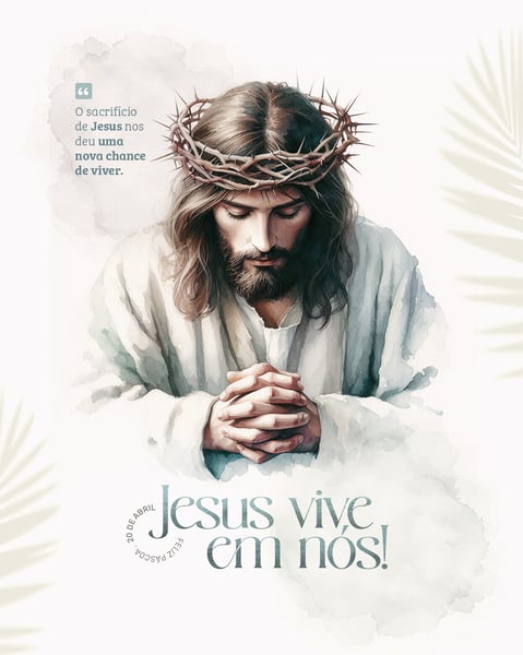SOCIAL MEDIA PASCOA JESUS CRISTO