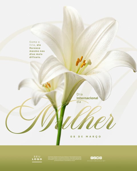 DIA INTERNACIONAL DA MULHER 08 DE MARÇO SOCIAL MEDIA PSD EDITÁVEL 5