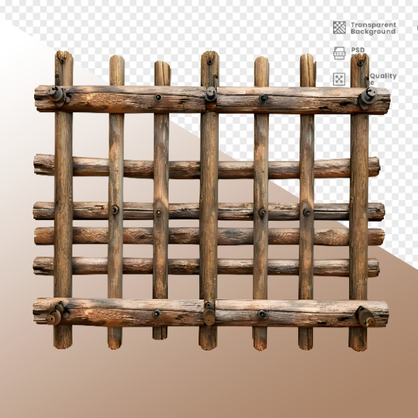 ESTRUTURA DE MADEIRA - ELEMENTO 3D PARA COMPOSIÇÃO - WOOD