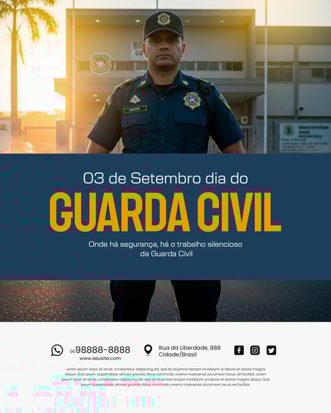 03 DE SETEMBRO DIA DO GUARDA CIVIL