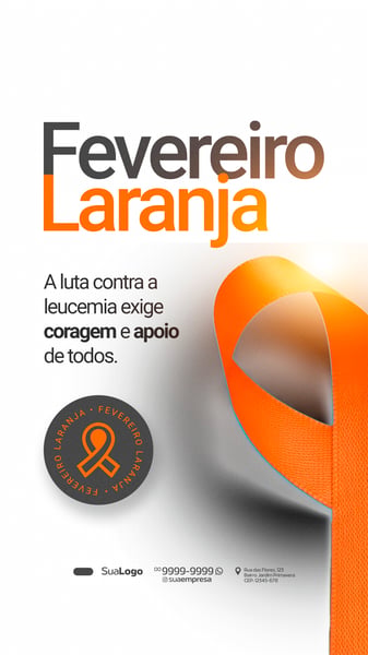 STORY FEVEREIRO LARANJA SOCIAL MEDIA PSD EDITÁVEL 15
