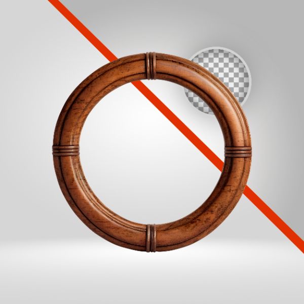 CÍRCULO DE MADEIRA 3D,RODA BAMBU, ELIPSE DE MADEIRA VELHA, SÃO JOÃO, ARRAIÁ, ELEMENTO PNG, FUNDO TRANSPARENTE