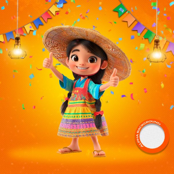 MASCOTES DE FESTA JUNINA MODELO 23