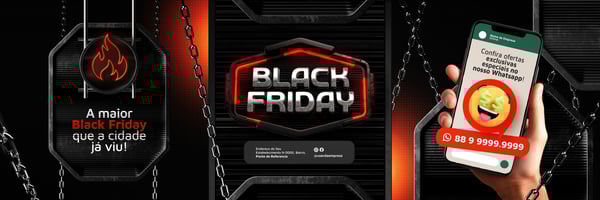 FEG BANNER HORIZONTAL BLACK FRIDAY SELO 3D TEMPLATE PSD