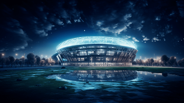 IMAGEM DE ESTADIO COM LUZES PARA COMPOSIÇÃO