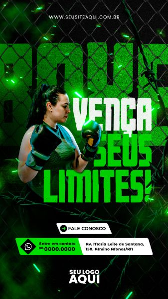 STORY - AULAS DE BOXE | ESPORTE | LUTA | PSD EDITÁVEL