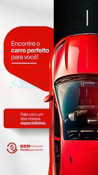 CONSÓRCIO FINANCIAMENTO SEGUROS CONCESSIONÁRIA MOTO CARRO SOCIAL MEDIA PSD EDITÁVEL