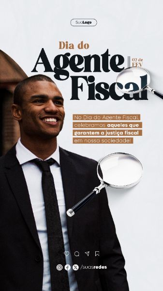 DIA DO AGENTE FISCAL 2 DE FEVEREIRO SOCIAL MEDIA POST STORY
