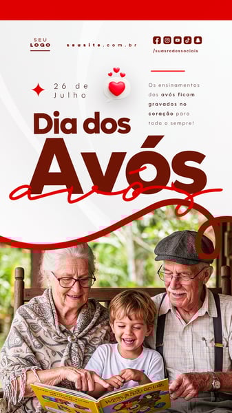 DIA DOS AVÓS 26 DE JULHO STORY SOCIAL MEDIA PSD EDITÁVEL 5
