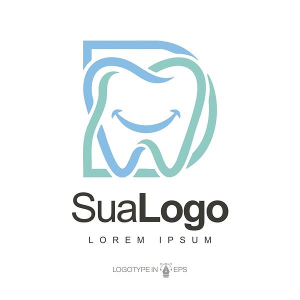 LOGOTIPO DENTISTA VETOR AI EPS EDITÁVEL 3