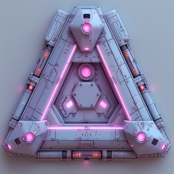 ELEMENTO 3D FUTURISTA | COM LUZES NEON | IMAGEM