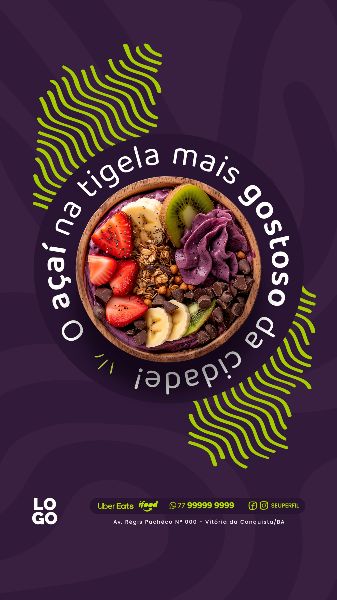SOCIAL MEDIA -  AÇAÍ - AÇAITERIA