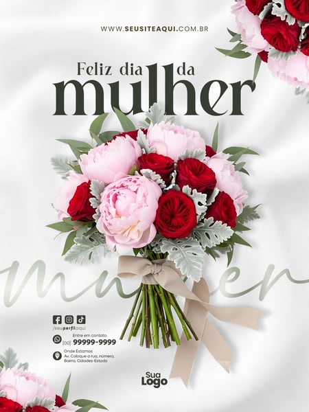 FEED DIA DA MULHER SOCIAL MEDIA PSD EDITÁVEL 4