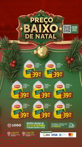 ENCARTE PREÇO BAIXO DE NATAL STORY PSD EDITÁVEL