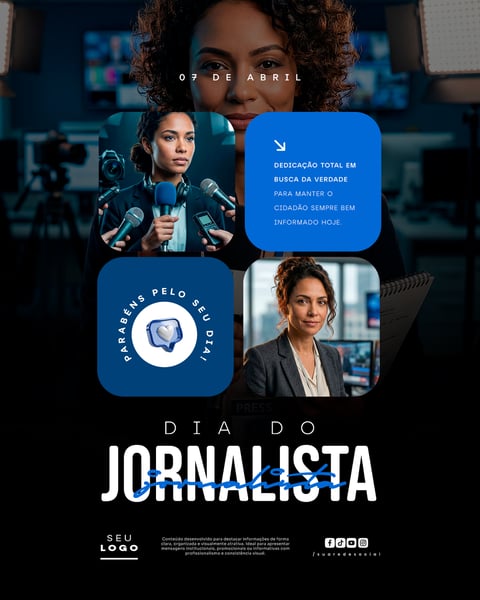 DIA DO JORNALISTA 07 DE ABRIL SOCIAL MEDIA PSD EDITÁVEL 3