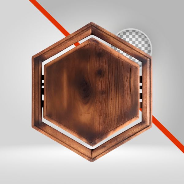 HEXÁGONO 3D, TÁBUAS DE MADEIRA, ELEMENTO PNG, PLACA PARA TEXTO, EVENTO, SHOWS, SÃO JOÃO, SERTANEJO, PISEIRO, RURAL