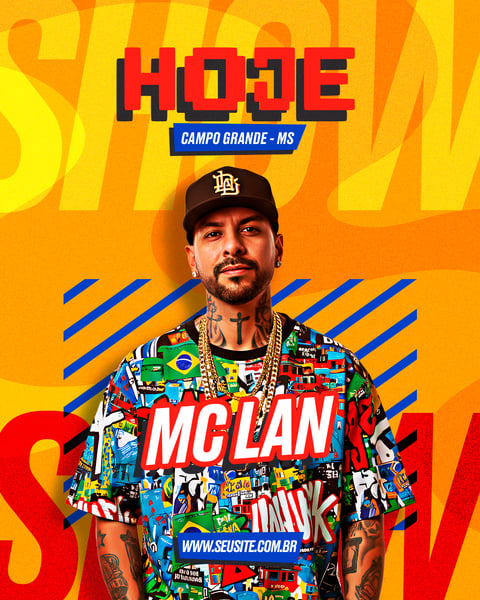 FLYER EVENTO AGENDA MC LAN PSD FEED 74