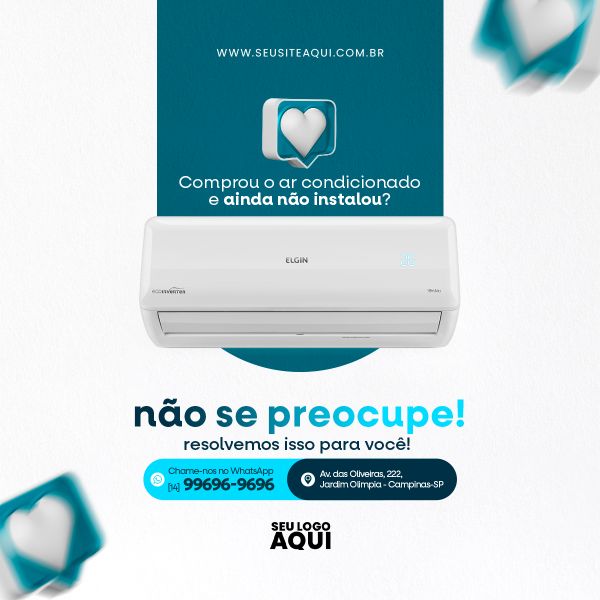 MANUTENÇÃO DE AR CONDICIONADO | SOCIAL MEDIA | PSD EDITÁVEL