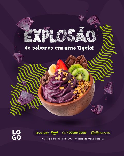 SOCIAL MEDIA -  AÇAÍ - AÇAITERIA