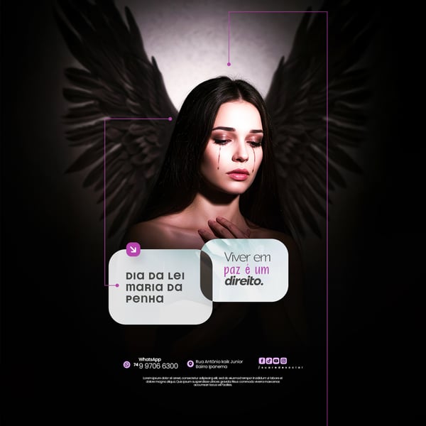 XTT 07 DE AGOSTO - DIA DA LEI MARIA DA PENHA - FLYER SOCIAL MEDIA PSD EDITÁVEL (15)