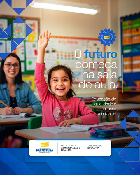 O FUTURO COMEÇA NA SALA DE AULA PREFEITURA MUNICIPAL SOCIAL MEDIA PSD EDITÁVEL