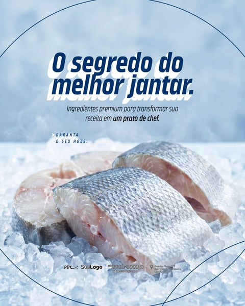 PEIXARIA PROMOÇÃO DE FRUTOS DO MAR E PEIXE FRESCO SOCIAL MEDIA PSD EDITÁVEL 4