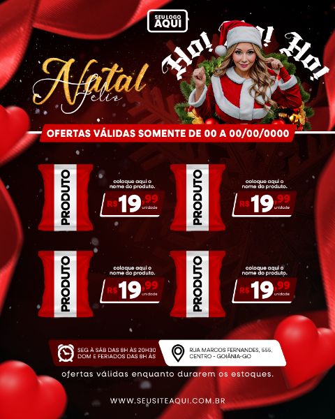 POST FEED | TABLÓIDE | FOLHETO | FELIZ NATAL | PSD EDITÁVEL