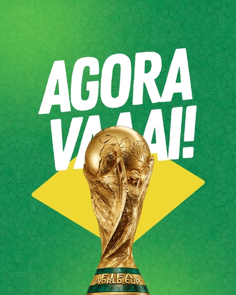 AGORA VAI SELEÇÃO COPA DO MUNDO BRASIL CANVA EDITÁVEL