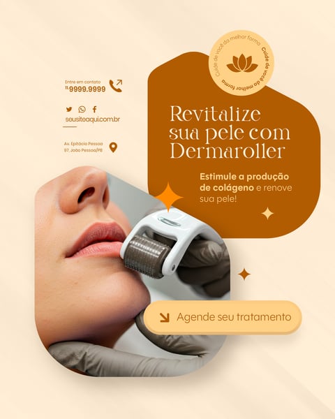 CLÍNICA ESTÉTICA CUIDADOS COM A BELEZA SOCIAL MEDIA EDITAVEL
