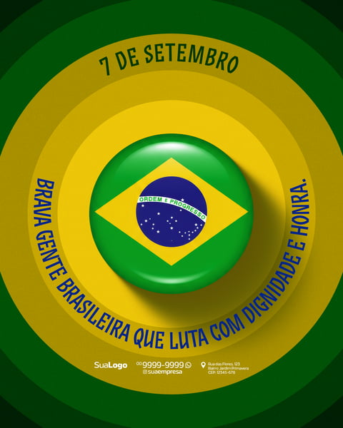 SOCIAL MEDIA INDEPENDÊNCIA DO BRASIL 7 DE SETEMBRO