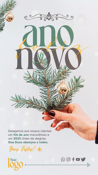 YJT SOCIAL MEDIA FELIZ ANO NOVO STORY DESEJAMOS AOS NOSSOS CLIENTES UM FIM DE ANO MARAVILHOSO E UM 2025 CHEIO DE ALEGRIASS