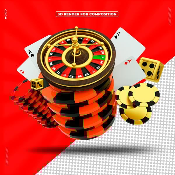 ELEMENTO 3D CASSINO BARALHO DADO PNG