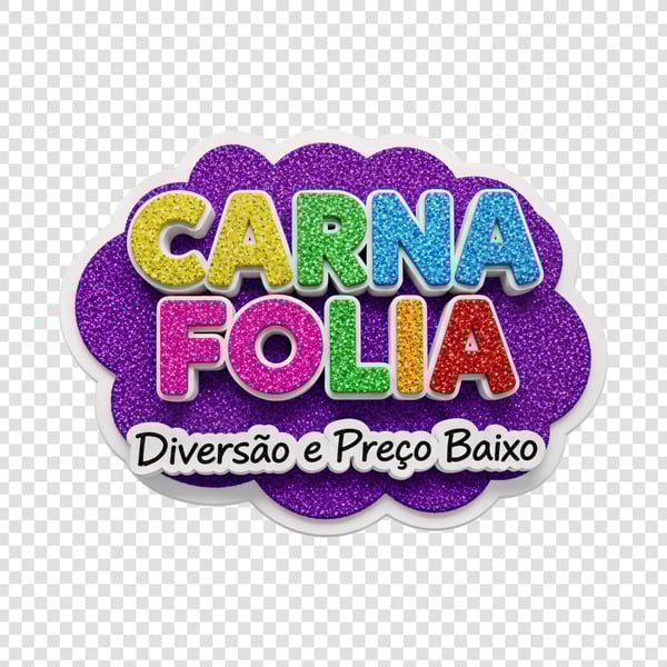SELO 3D CARNAVAL FOLIA DIVERSÃO E PREÇO BAIXO 03