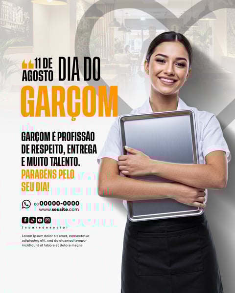 11 DE AGOSTO DIA DO GARÇOM