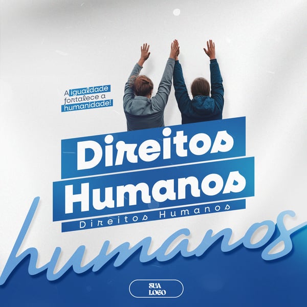 DIA INTERNACIONAL DOS DIREITOS HUMANOS 10 DE DEZEMBRO SOCIAL MEDIA PSD EDITÁVEL 8