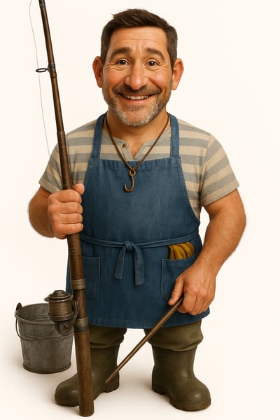 ZMS RETRATO DE PESCADOR FELIZ COM AVENTAL AZUL COM FUNDO BRANCO (3)