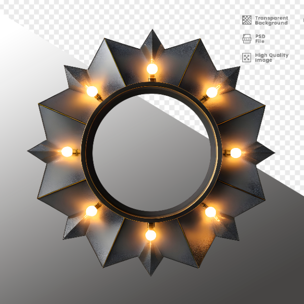 ELEMENTE DE FERRO COM LUZ - ELEMENTO 3D PARA COMPOSIÇÃO - IRON