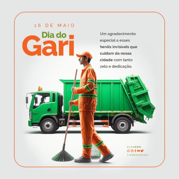 SOCIAL MEDIA - DIA DO GARI - HERÓIS INVISÍVEIS