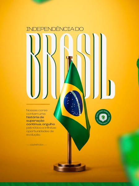 DIA DA INDEPENDÊNCIA DO BRASIL SOCIAL MEDIA FLYER PSD EDITÁVEL