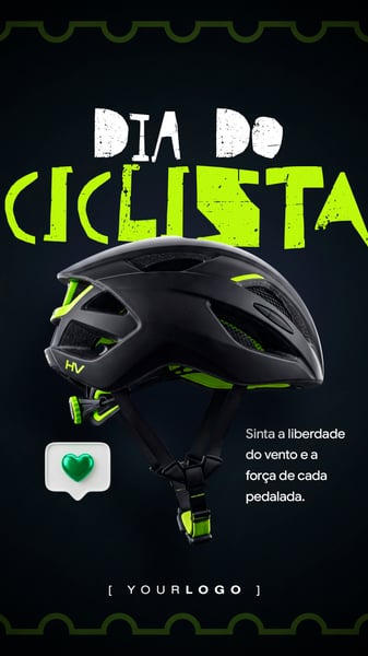 DIA DO CICLISTA SINTA A LIBERDADE SOCIAL MEDIA PSD EDITÁVEL STORY